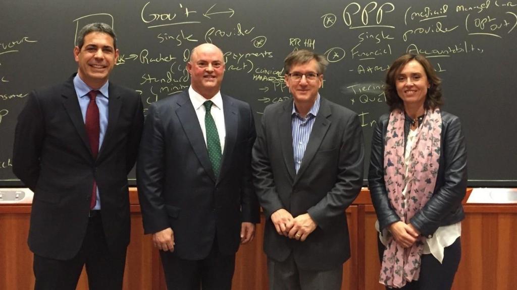 Pablo Gallart y Alberto de Rosa, a la izquierda de la imagen. Ribera