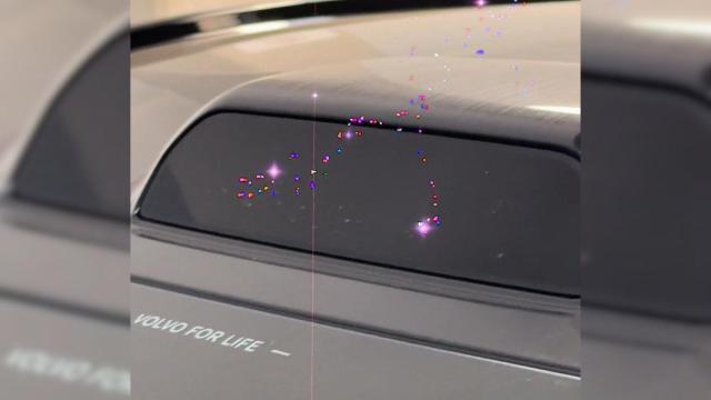 Fallos en el sensor de un móvil después de grabar un coche con Lidar