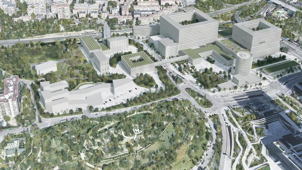 Plano de la futura Ciudad de la Salud.