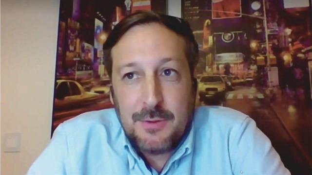 Guillermo Vidal, ingeniero nuclear, durante su intervención en televisión.