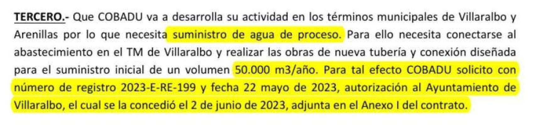 Imagen del documento al que se refiere IU Villaralbo