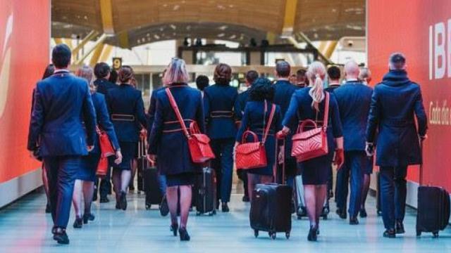 Tripulantes de cabina de Iberia.