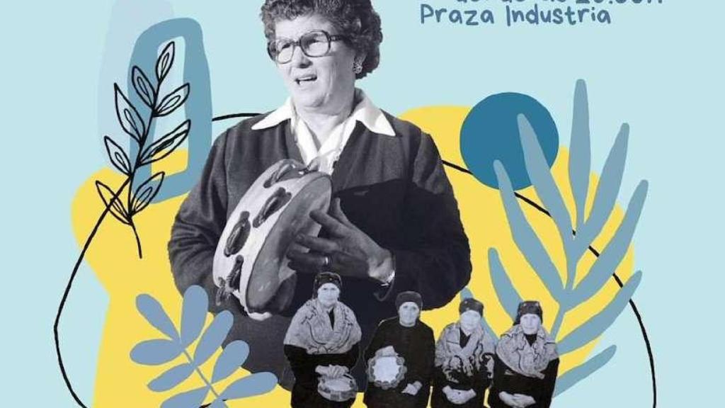 Cartel de la foliada por las Letras Galegas de As da Industria