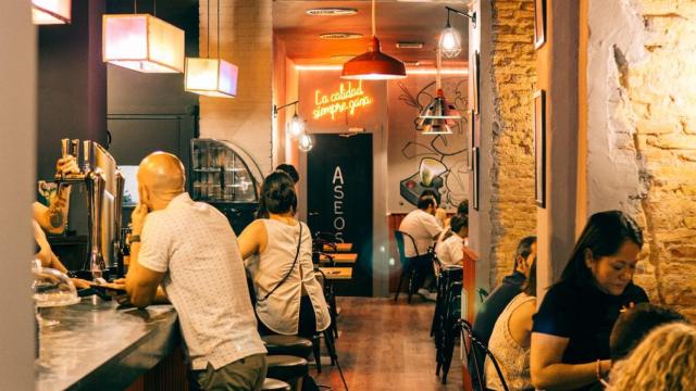 Interior del restaurante.