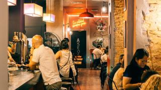 Interior del restaurante.