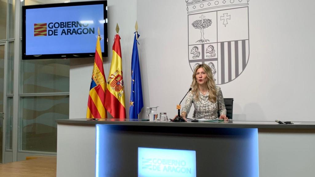 La vicepresidenta, Mar Vaquero, este miércoles tras el Consejo de Gobierno.