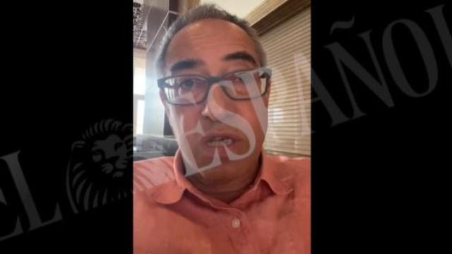 Roberto Barros, director internacional de la Cámara de Comercio de Tarragona, desde el hotel en el que está atrapado.