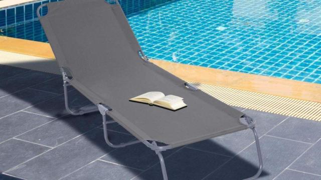 Tumbona plegable jardín Outsunny