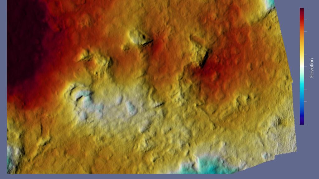 Imagen de la huella localizada en una losa de Australia.