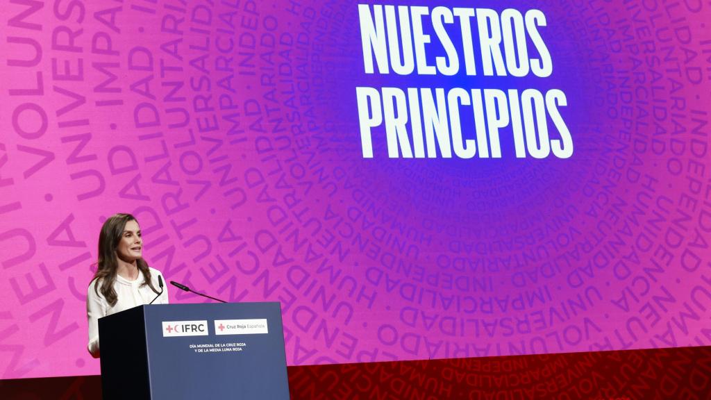 La Reina cierra el acto principal del Día Mundial de Cruz Roja y la Media Luna Roja.