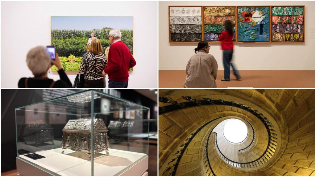 Varios museos de Santiago de Compostela.