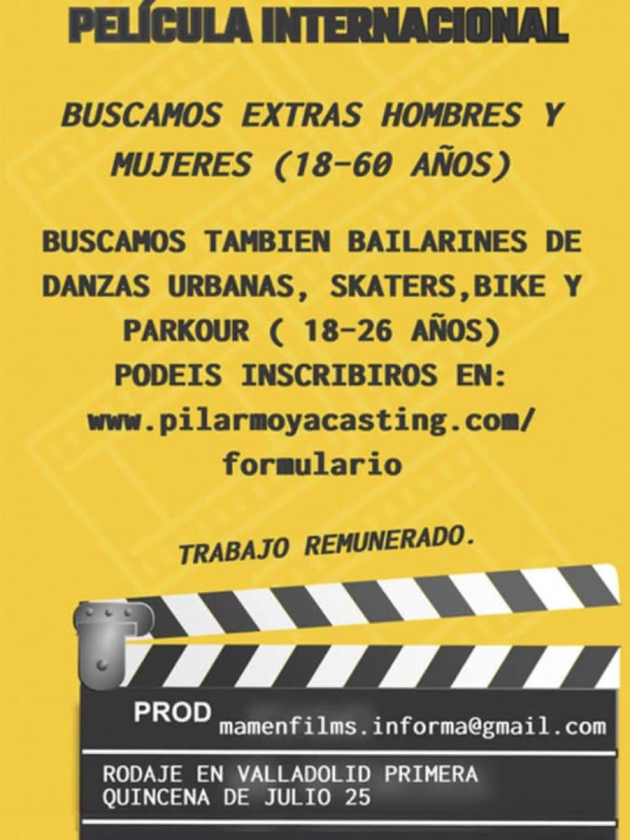 Cartel de anuncio del casting