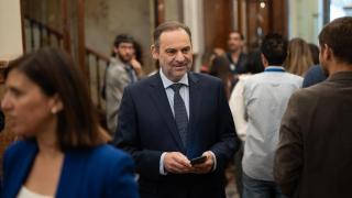 El exministro de Transportes y diputado del Grupo Mixto José Luis Ábalos en el Congreso el pasado mayo.