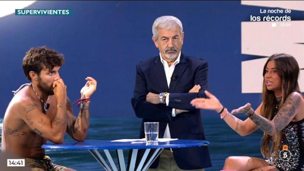 Reencuentro de Manuel y Gabriella, en el plató de  'Supervivientes 2025'