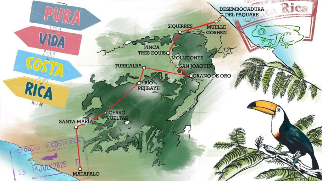 Trayectoria del reto Pelayo Vida: Costa Rica´25