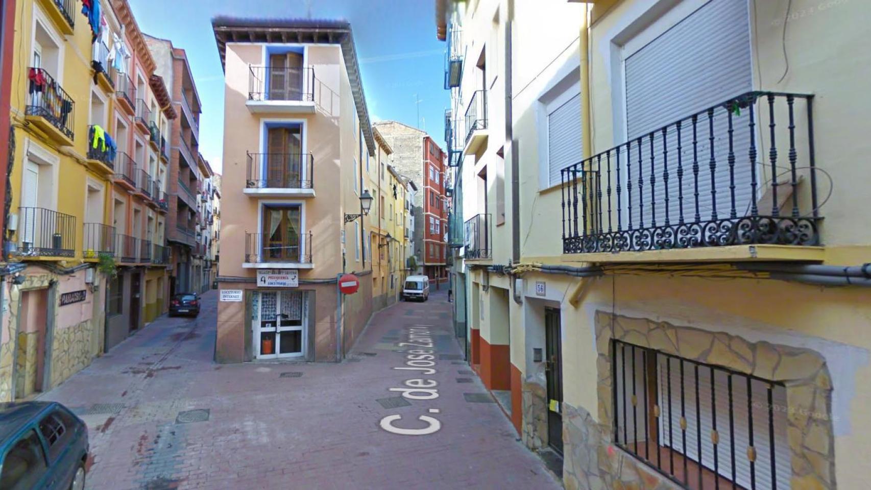 Inicio de la calle de José Zamoray