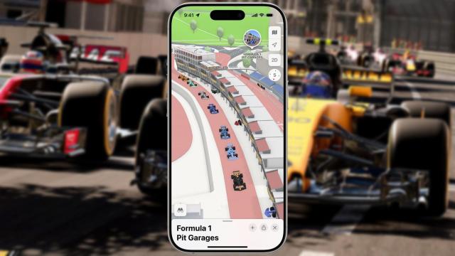 Fotomontaje con una captura de Apple Maps.