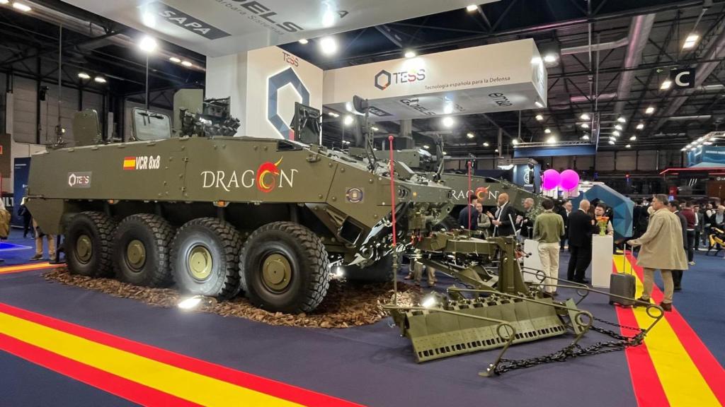 El blindado del Ejército español 8x8 Dragón de Tess Defence en Feindef.