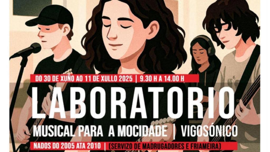 Vigo ofrecerá un Laboratorio Musical para jóvenes entre 15 y 20 años