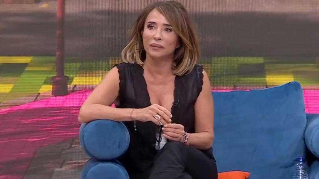 María Patiño, en otro momento de 'La familia de la tele'.
