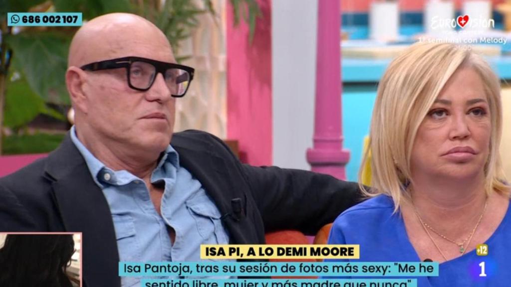 Kiko Matamoros y Belén Esteban, en 'La familia de la tele'.