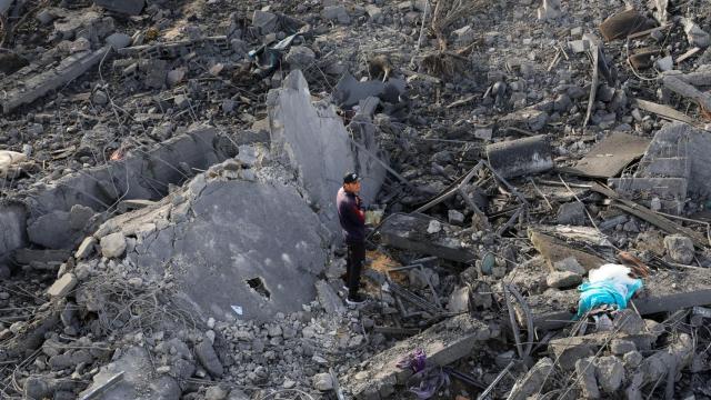 Consecuencias de los últimos ataques de Israel sobre la Franja de Gaza este jueves.