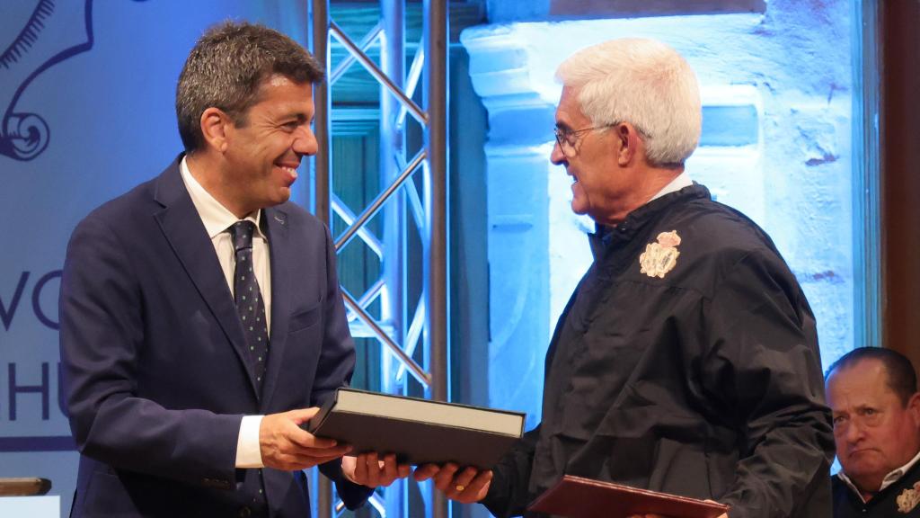 Carlos Mazón este miércoles en la entrega de los galardones que otorga el juzgado.