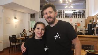 Paula y Raúl, dueños de Alium