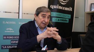 Lendoiro durante su entrevista en Quincemil