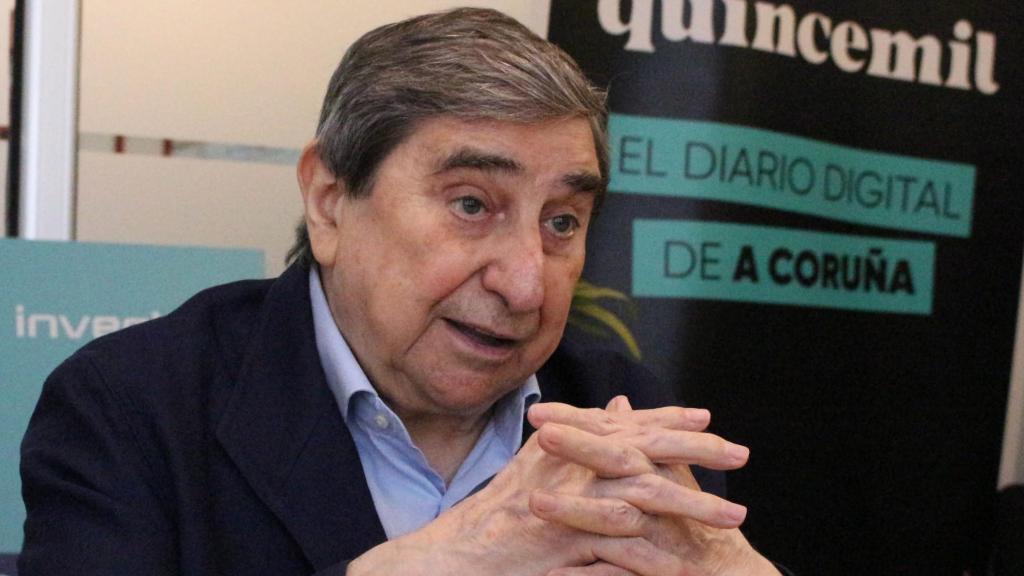 Lendoiro durante su entrevista en Quincemil