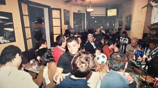 Uno de los momentos de esa mágina noche en el Bar Chaflán.