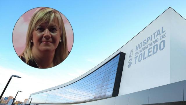 Una imagen de Yolanda, con el Hospital Universitario de Toledo como fondo.