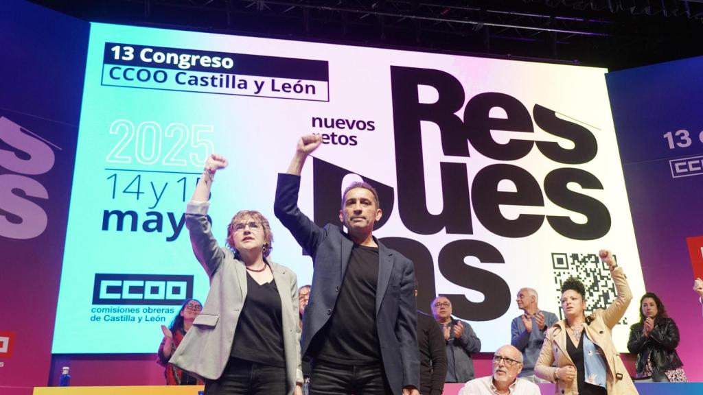 Ana Fernández de los Muros, nueva secretaria general de CCOO junto a Vicente Andrés.