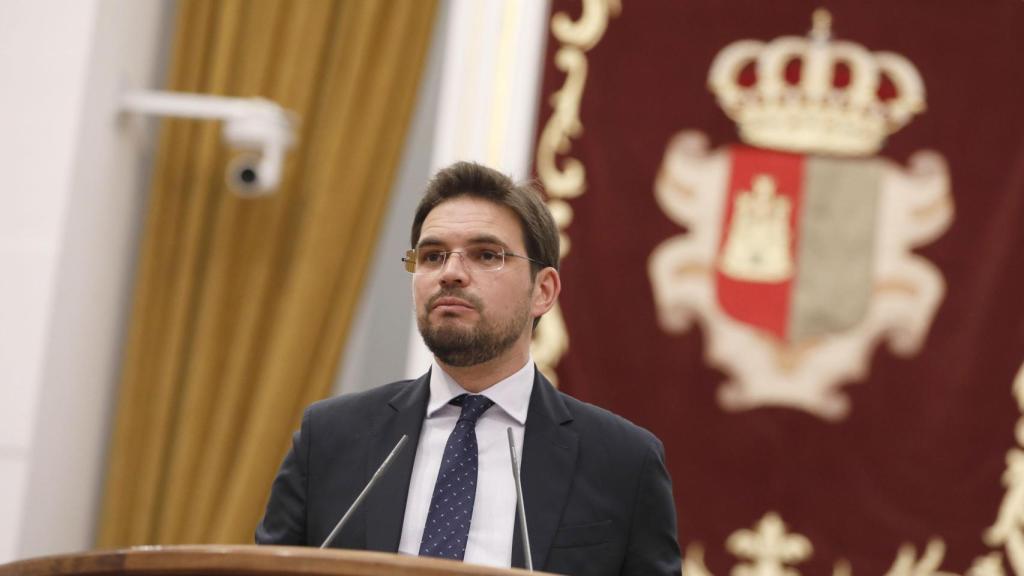 Santiago Serrano, este jueves durante el pleno.