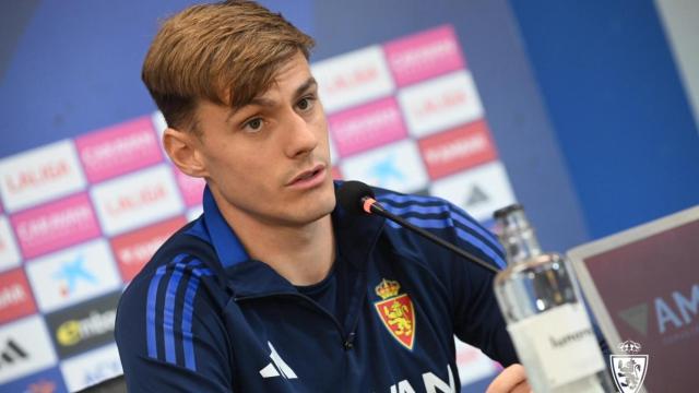 Dani Gómez en rueda de prensa.