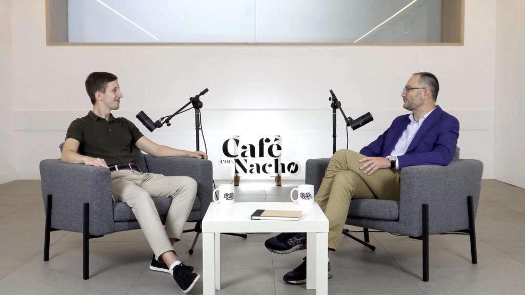 Nacho y Javier en el podcast.