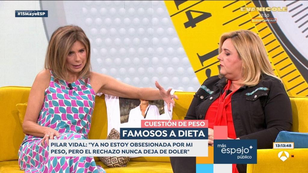 Pilar Vidal en 'Espejo Público' junto a Gema López.