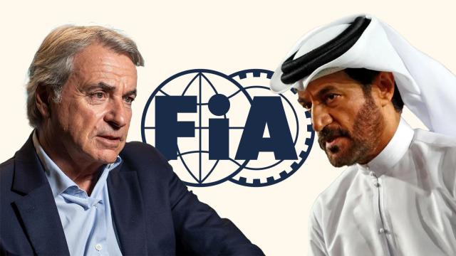 Carlos Sainz y Ben Sulayem, en un fotomontaje