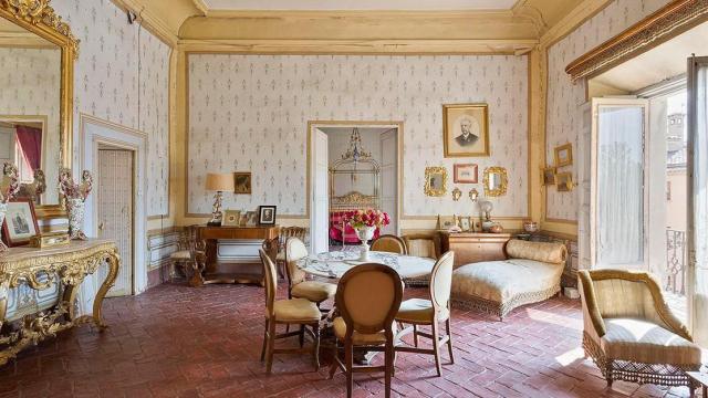 Una de las estancias de la casa palacio de Segovia