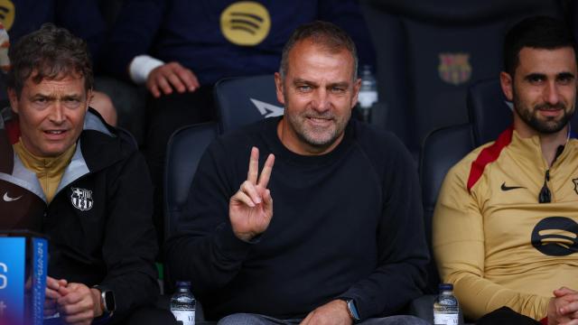 El entrenador del FC Barcelona, Hansi Flick.