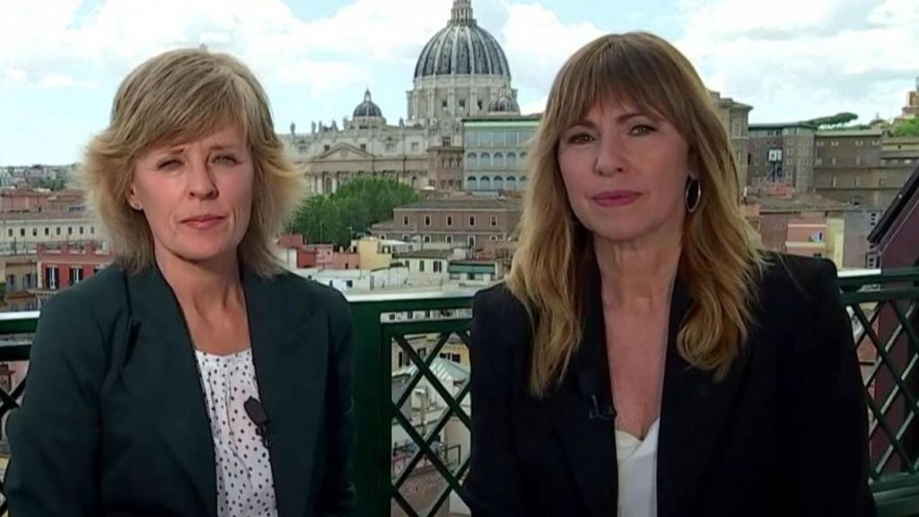 Marta Carazo y Alejandra Herranz lideraron la cobertura de la muerte del Papa en RTVE.