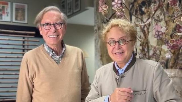 Victorio y Lucchino en su atelier de la plaza de Cristo de Burgos.