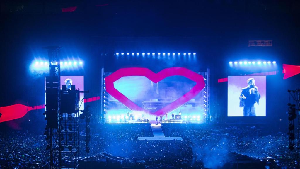El Estadio de la Cartuja, durante el concierto de Manuel Carrasco en 2023.