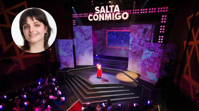 La actriz Rocío Villar, en el espectáculo 'Salta Conmigo'. EE