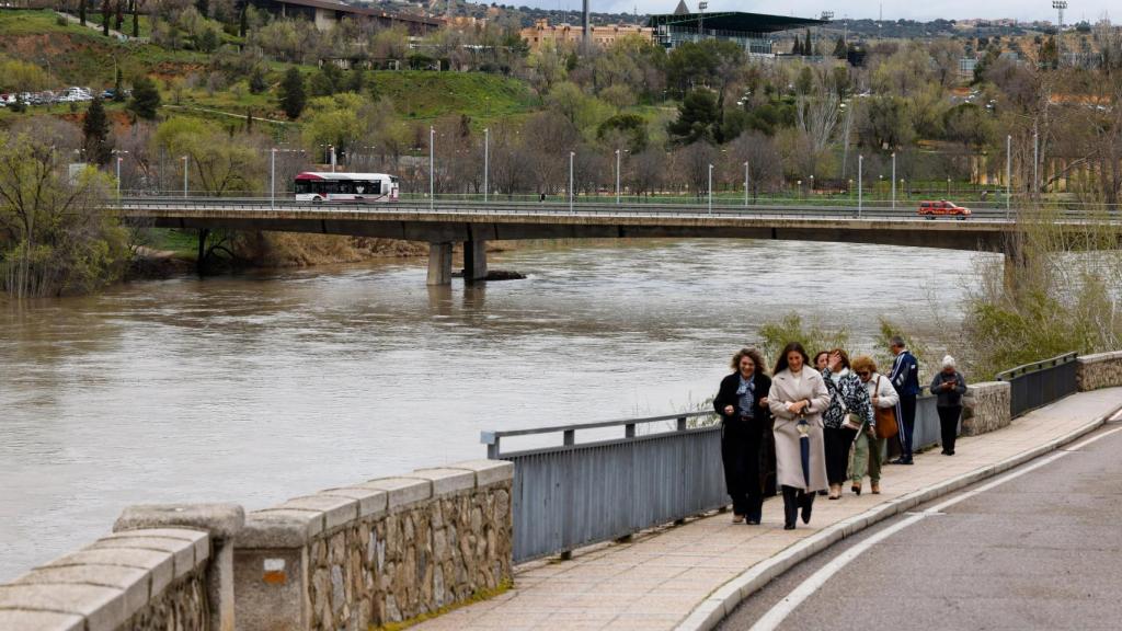 Imagen del río Tajo a su paso por Toledo el pasado mes de marzo.