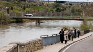 Imagen del río Tajo a su paso por Toledo el pasado mes de marzo.