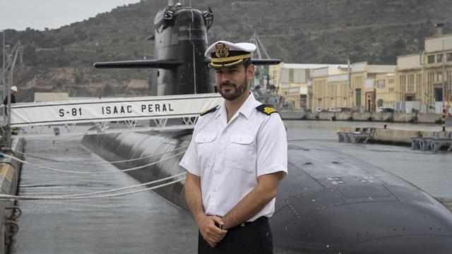 Capitán de corbeta Fernando Clavijo, comandante del S-81 'Isaac Peral'