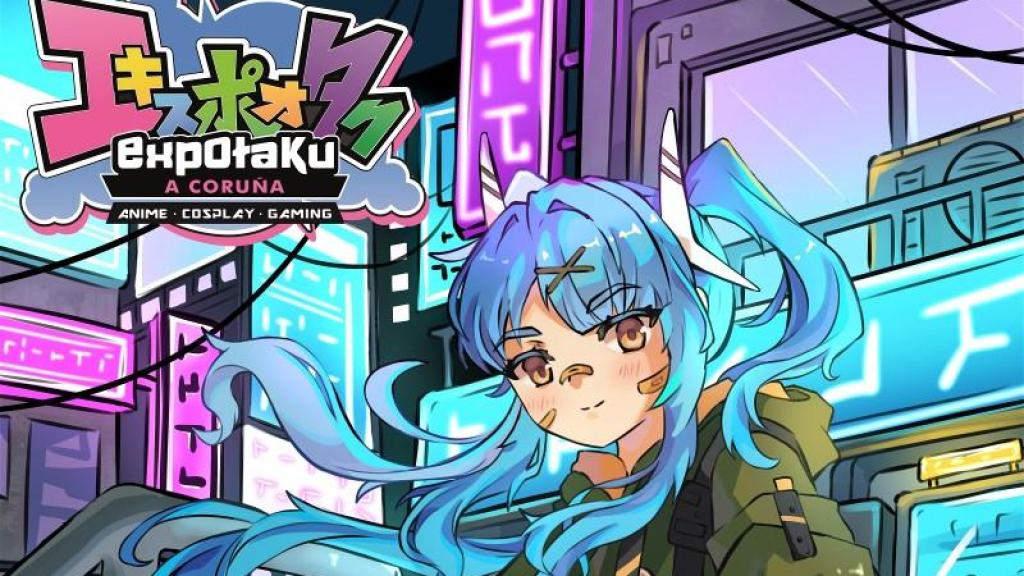 Cartel de la nueva edición de la Expotaku 2025 en A Coruña.