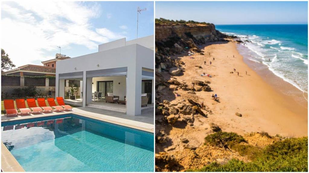 La villa de Roche y sus calas, en Conil de la Frontera (Cádiz).