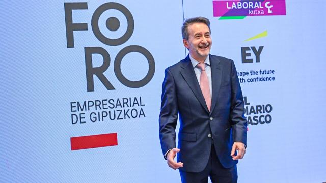 El consejero delegado de Repsol, Josu Jon Imaz, durante el XVIII Foro Empresarial de Gipuzkoa, en DV Gunea.